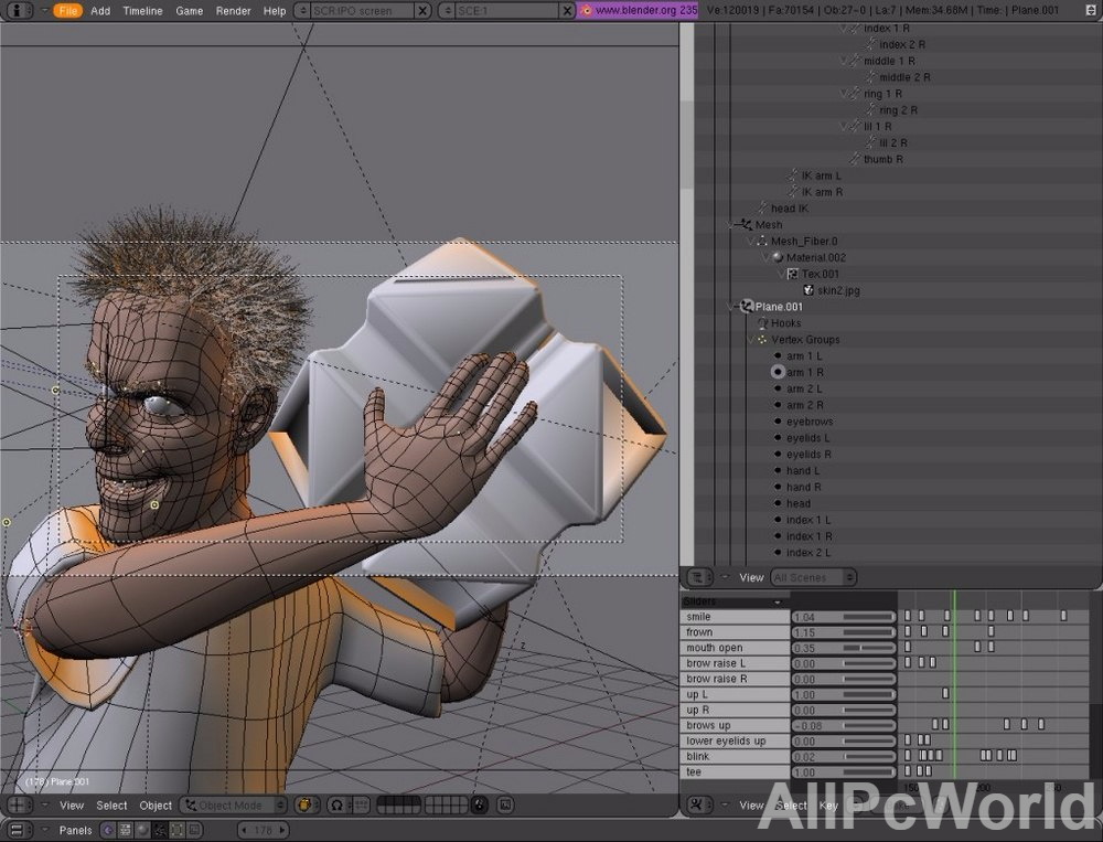 Blender 2.77a animation tool