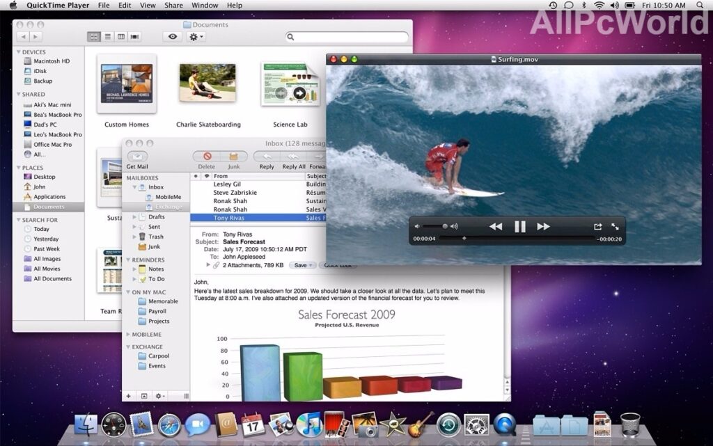 Mac OS X Snow Leopard User Interface