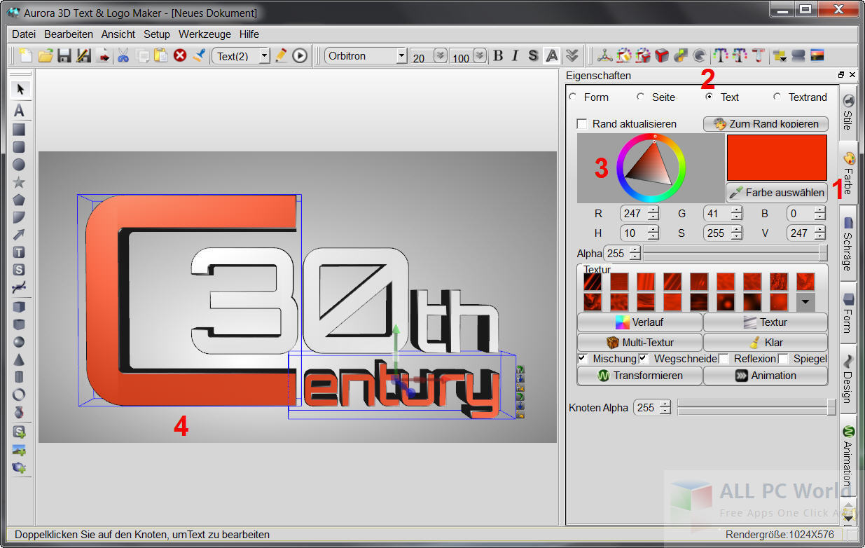 Aurora 3D Text & Logo Maker Review and Features