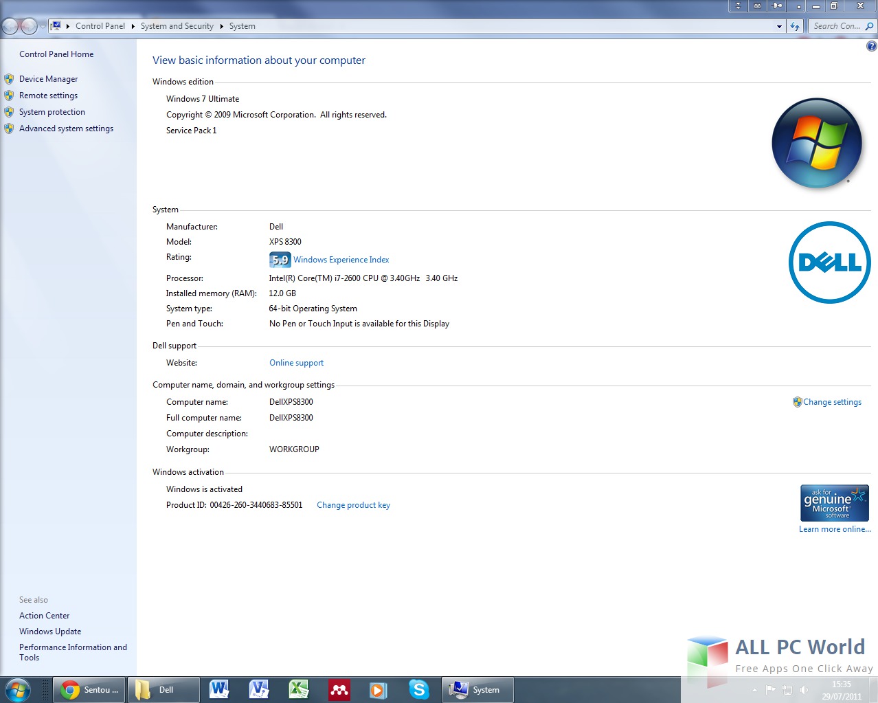 Dell Genuine Windows 7 Ultimate OEM Free Download