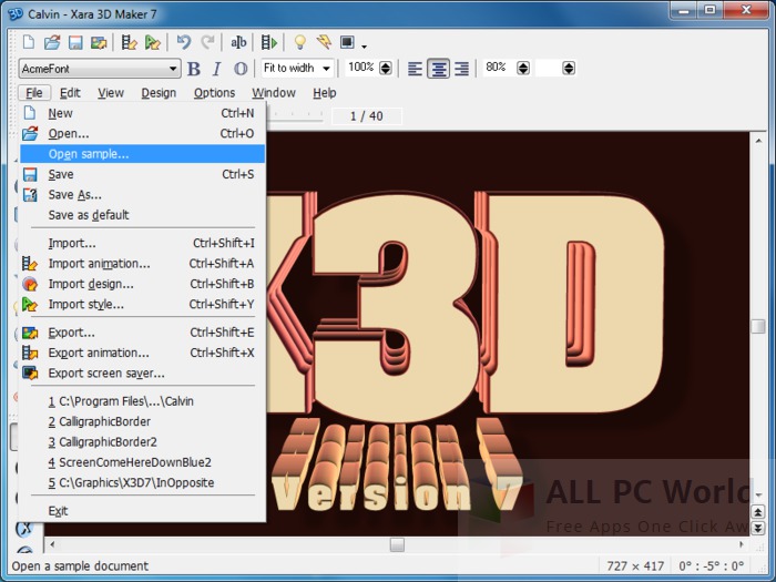 Xara3D Maker 7 Review and Features