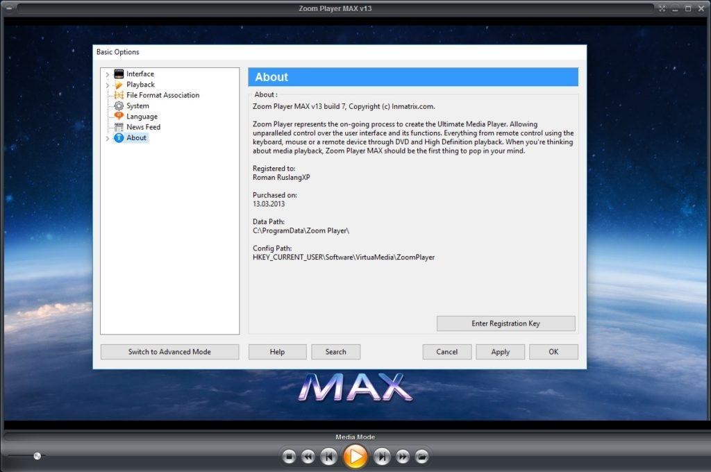 Zoom Player MAX 15.6 Free Download