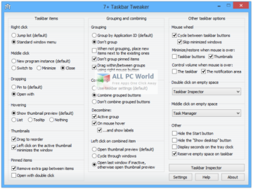 7+ Taskbar Tweaker 5.15 instal the new version for windows