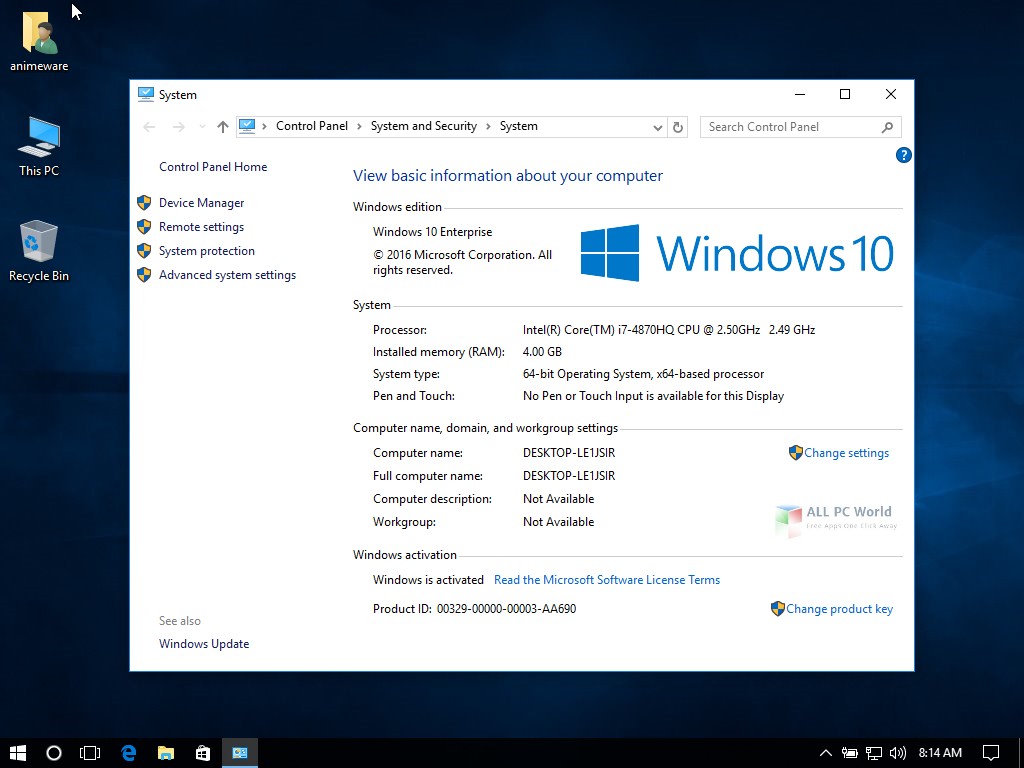 Microsoft Windows 10 Enterprise 1709 Review