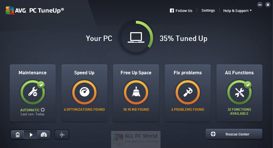 Download AVG PC TuneUp 2018 16.7