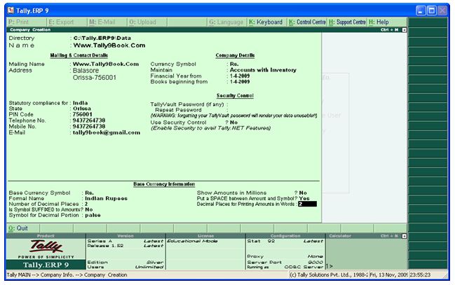Tally ERP 9 Free Download Full Version