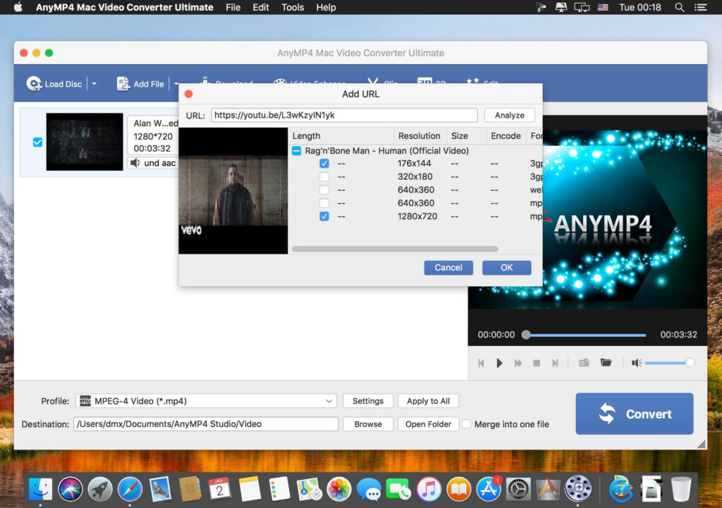 AnyMP4 Mac Video Converter Ultimate 8.2.6 for Mac Download