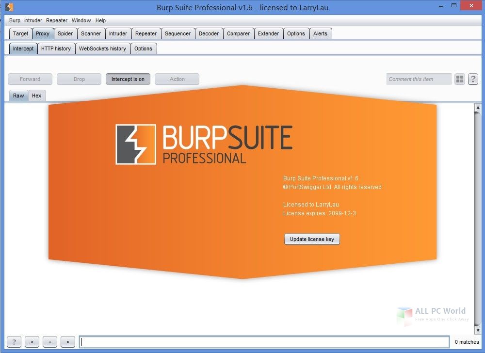 Burp Suite Professional Edition 1.6 Free Download