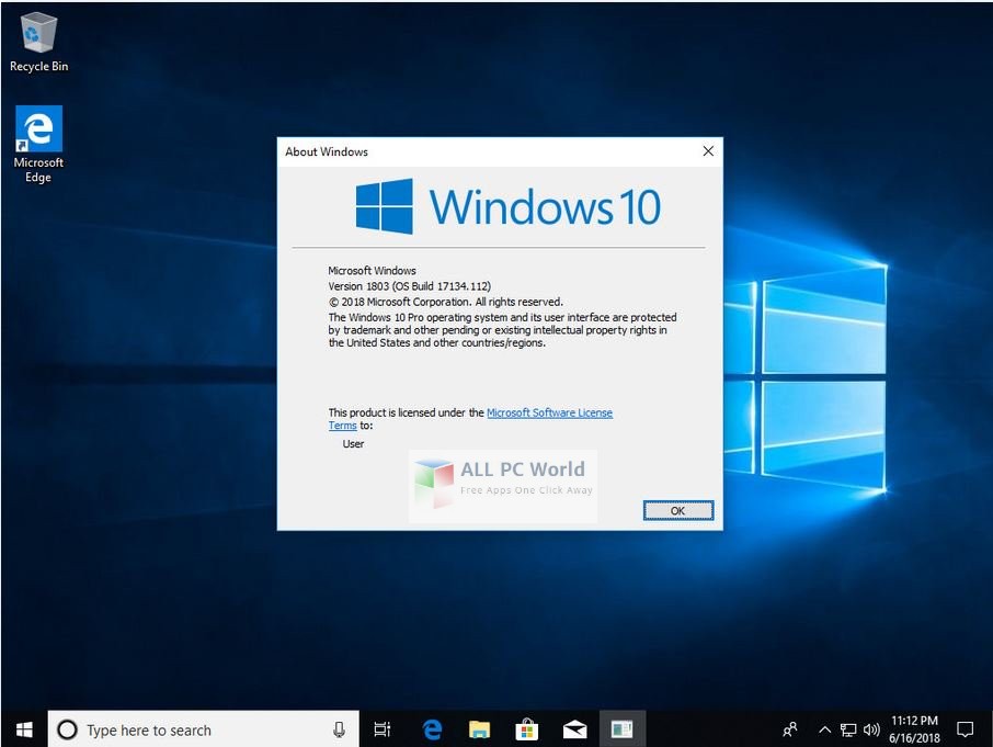 Windows 10 Pro X64 Redstone 4 JUNE 2018 Free Download