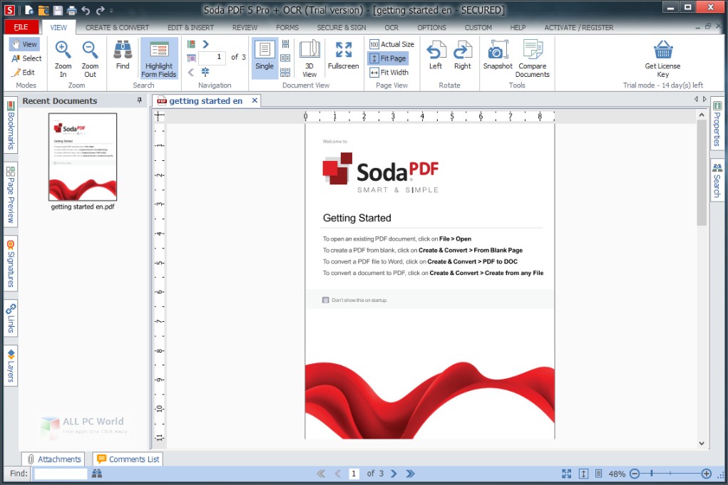 Soda PDF Desktop Pro 14 Free Download