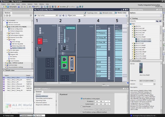 Siemens SIMATIC STEP 7 Professional and WinCC Advanced v15 Free Download
