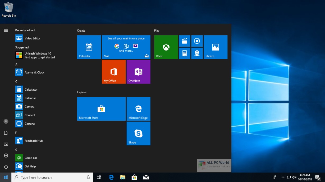Windows 10 Pro RS5 incl Office 2019