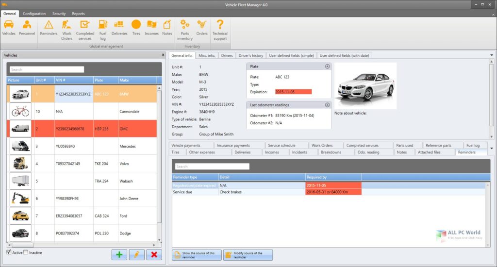 Vinity soft Vehicle Fleet Manager 2021 Free Download