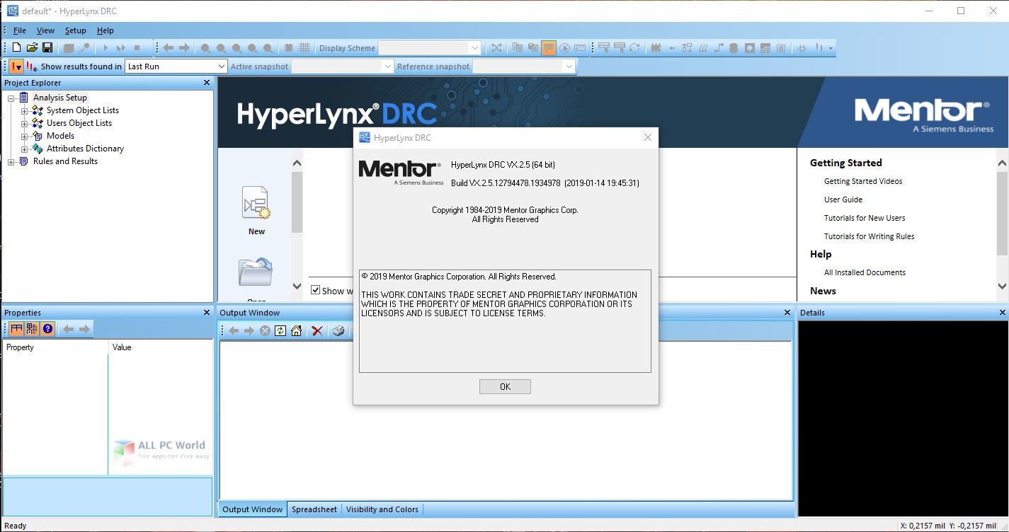 Mentor Graphics HyperLynx VX.2.5