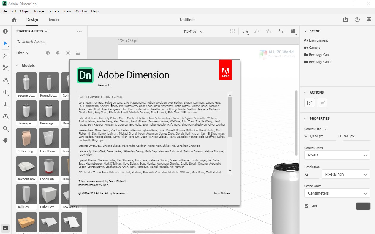 Adobe Dimension CC 2020 3.0