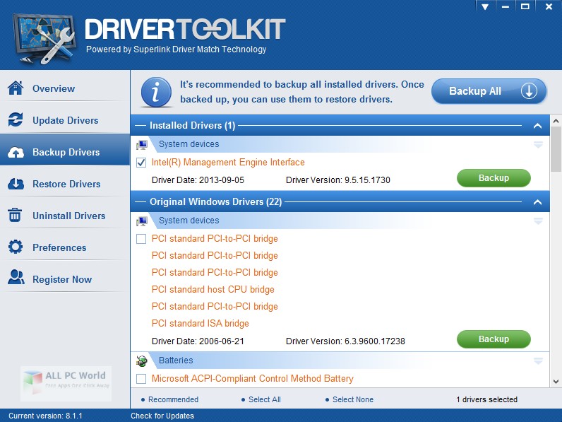 Megaify Driver Toolkit 8.5