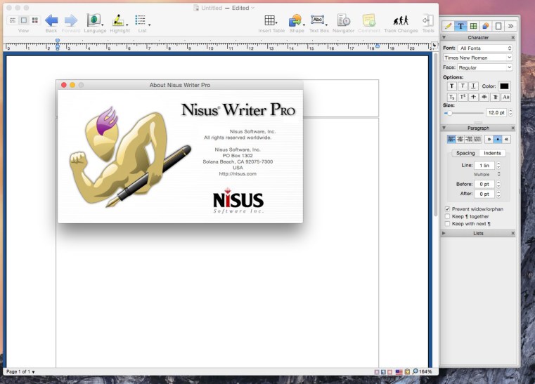 Nisus Writer Pro Free Download macOS