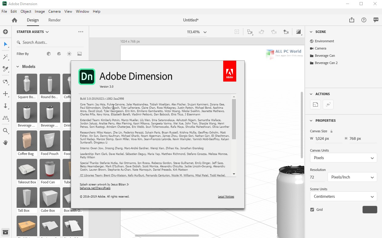 Adobe Dimension CC 2020 v3.1 Free Download