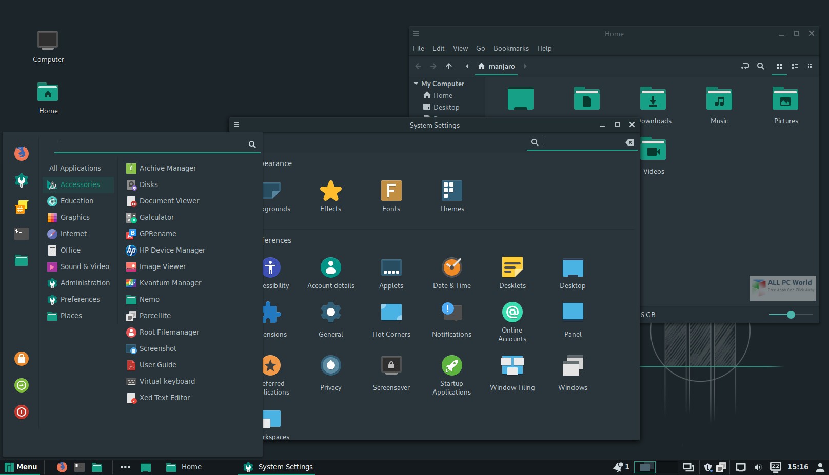 Manjaro Linux KDE Plasma 18.1.5