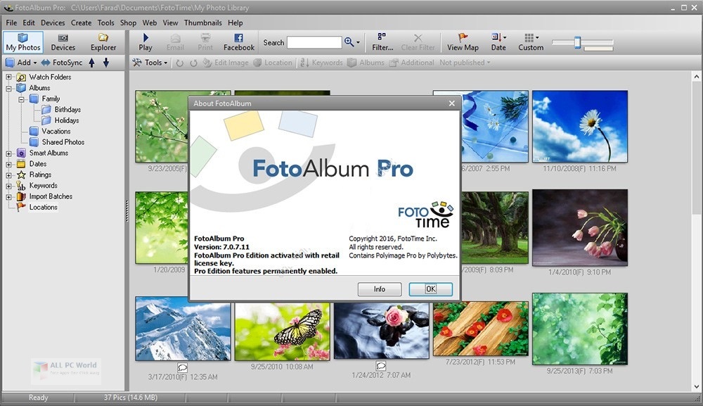 FotoAlbum Pro v7.0 for Windows