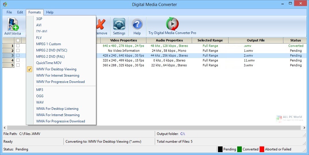 DeskShare Digital Media Converter Pro v4.16 Download