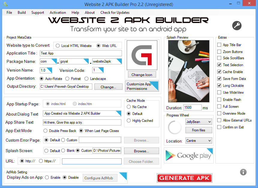 Website 2 APK Builder Pro 5.0 Full Version Download