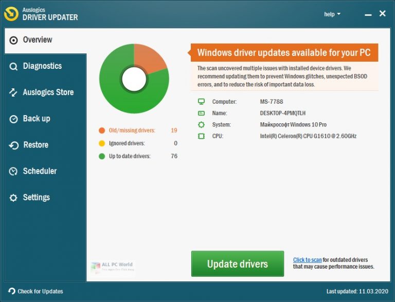 Auslogics Driver Updater 2020 v1.24 Free Download