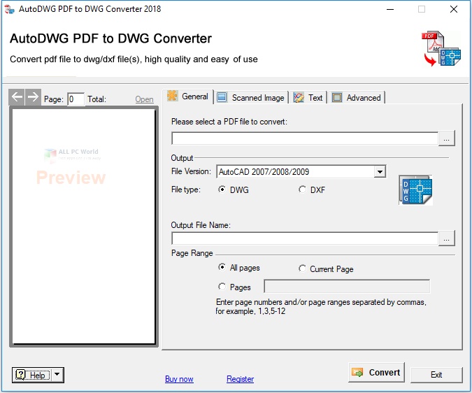 AutoDWG PDF to DWG Converter 2022 Free Download