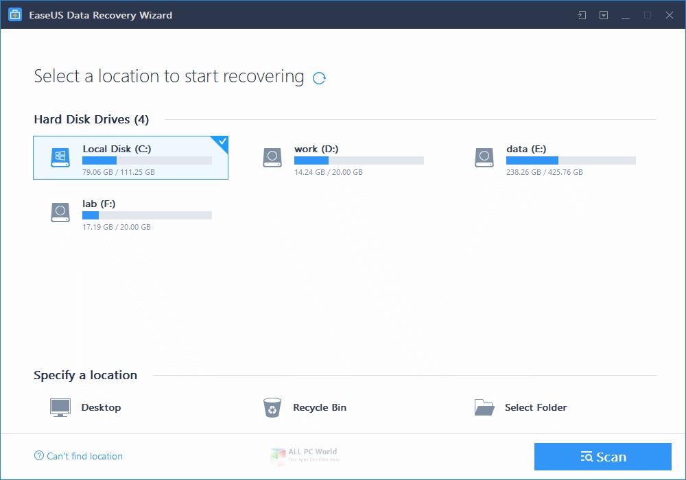 EaseUS Data Recovery Wizard Technician Edition 13.5 Free Download