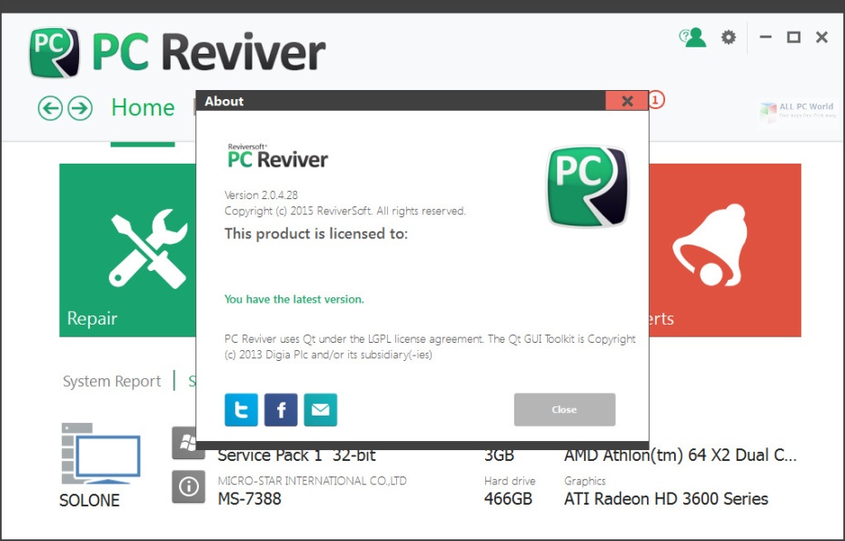 ReviverSoft PC Reviver 3.12 Download