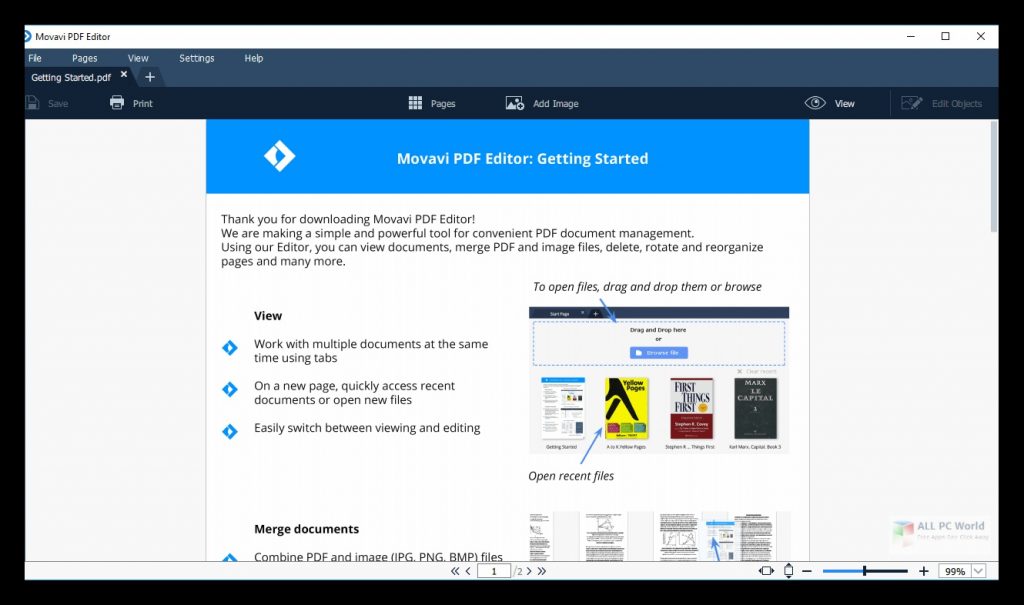 Movavi PDF Editor 2020 v3.2 One-Click Download