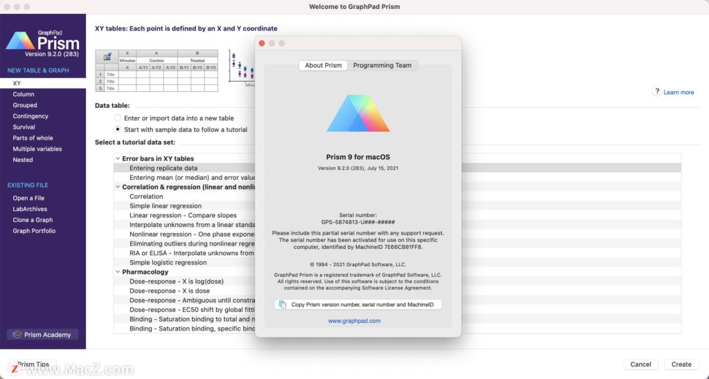 GraphPad Prism 9 for Mac Free Download