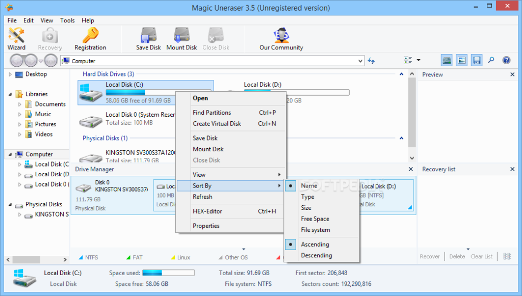 Magic Uneraser 6.8 for windows download free