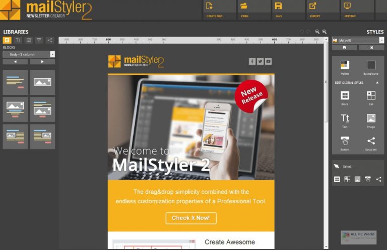 MailStyler Newsletter Creator 2020 v2.8 Download