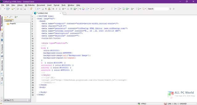 CoffeeCup HTML Editor 17.0 Free Download