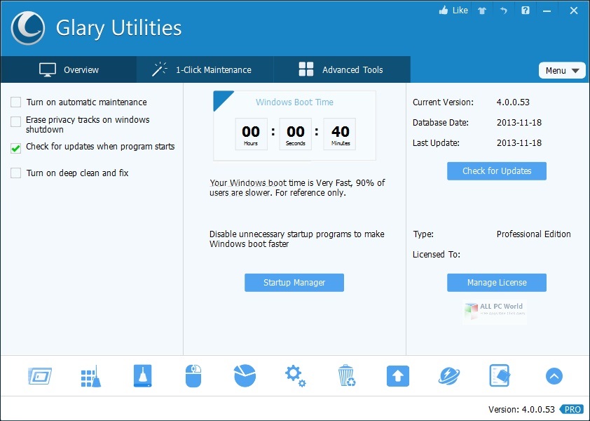 Glary Utilities Pro 5.152 Direct Download Link