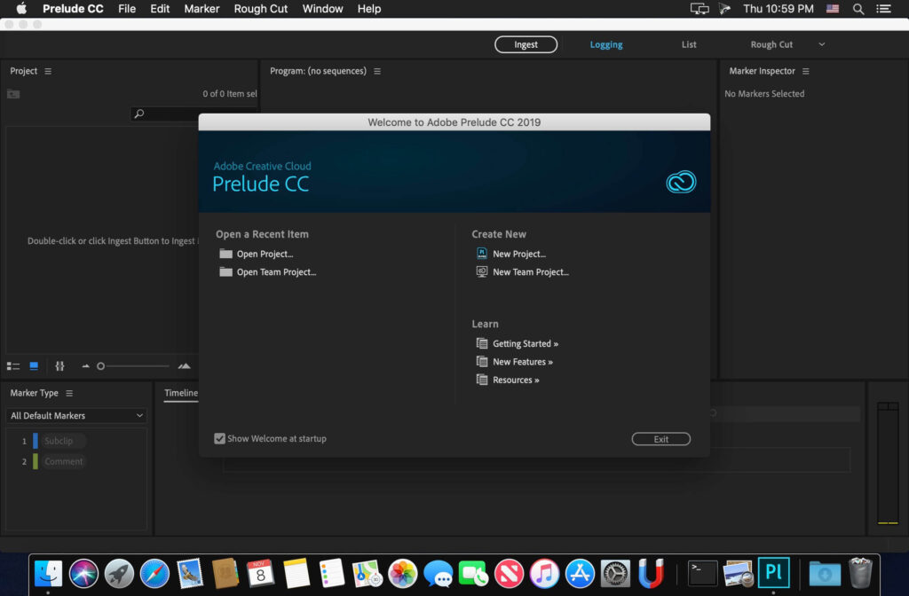 Adobe Prelude 2020 for Mac Free Download