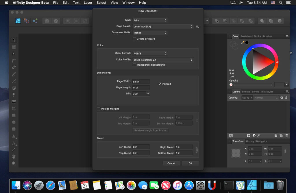 Affinity Designer 1.8.6 for macOS Free Download