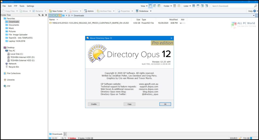 Directory Opus Pro 12.22 for Windows