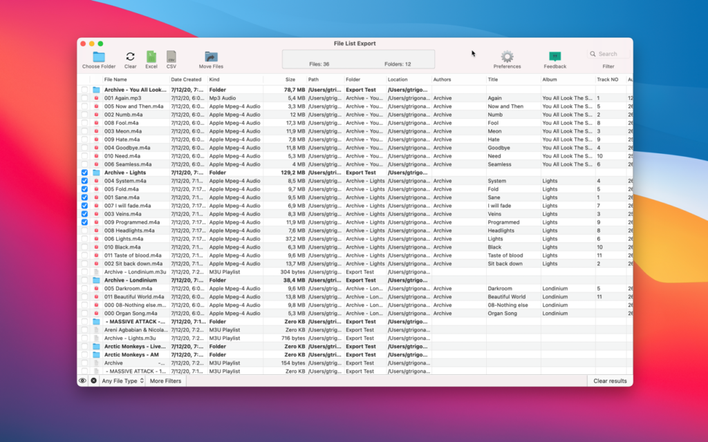 File List Export 2 for macOS Free Download