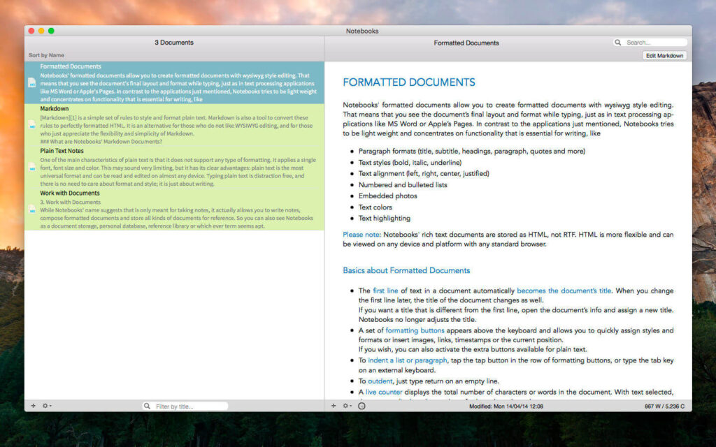 Notebooks 2 for Mac Download Free