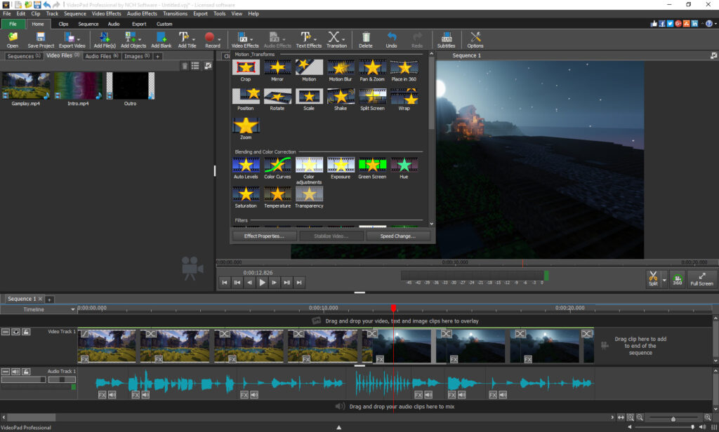 VideoPad Video Editor 9 for Mac