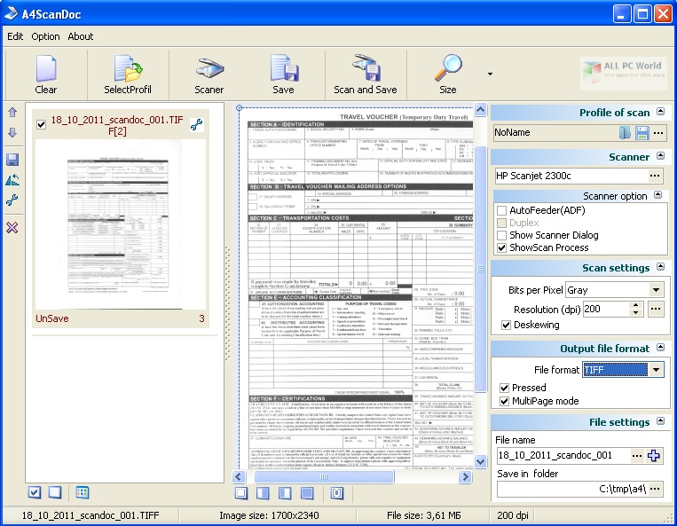 A4ScanDoc 2.0.8 Free Download