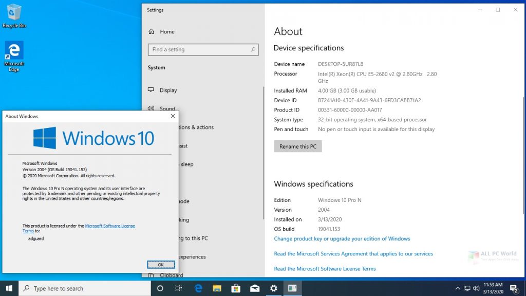 Windows 10 20H1 AIO May 2020 Free Download