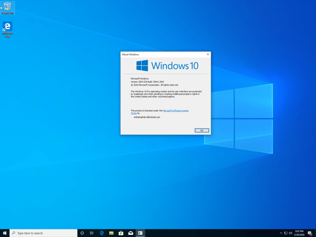 Windows 10 Pro 20H1 June 2020 Free Download