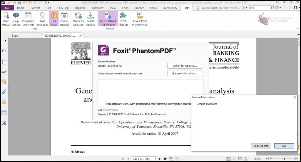 Foxit PhantomPDF Business 10.0 for Windows