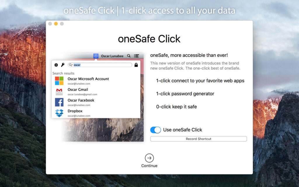 oneSafe for Mac Free Download