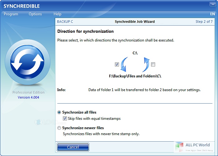 Synchredible Professional Edition 8.103 download the last version for ios