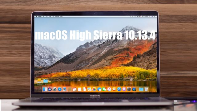 MacOS High Sierra 10.13.4