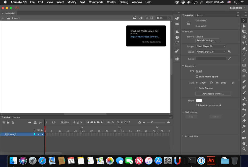 Adobe Animate 2021 for macOS Free Download